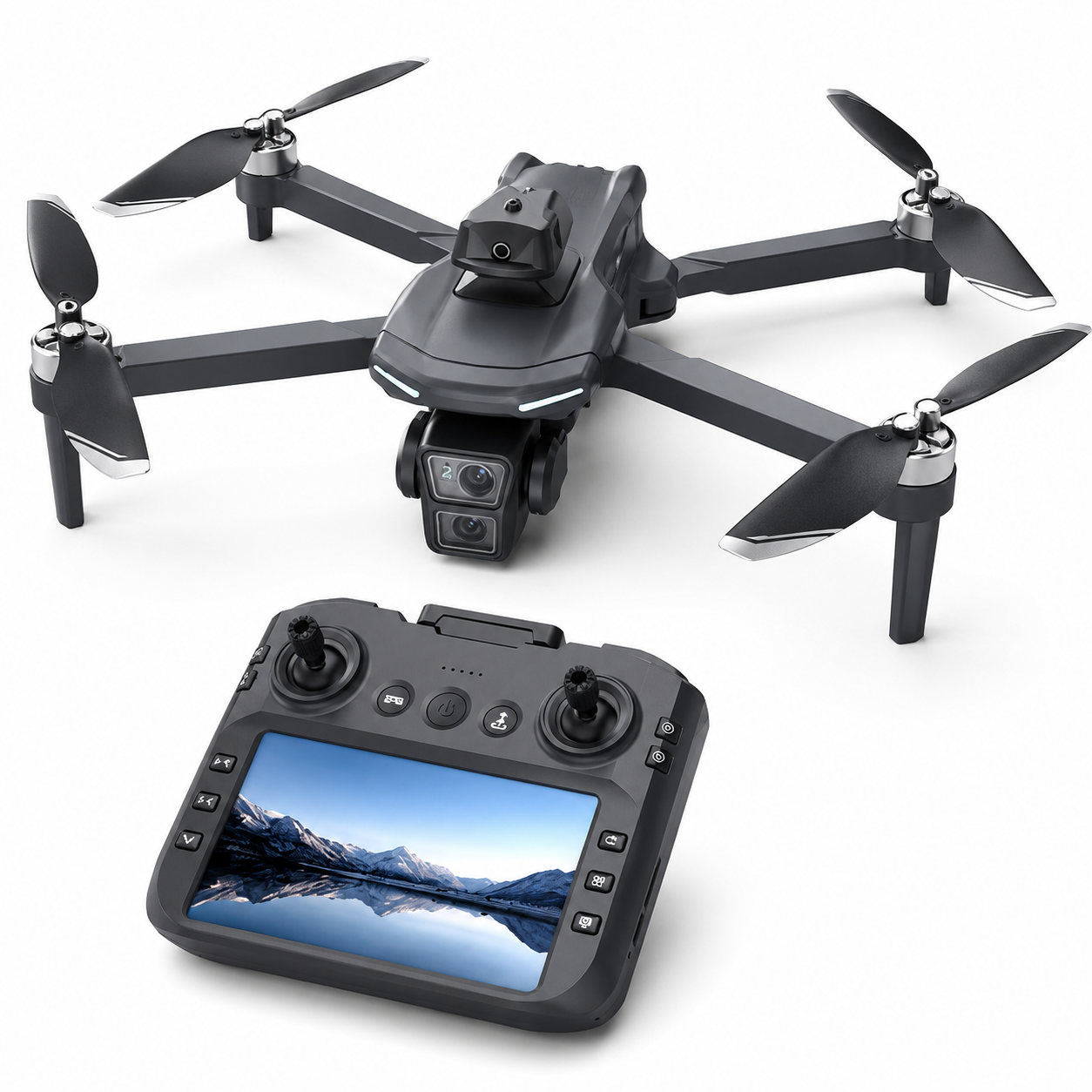 Drone Avancé GPS WiFi avec Caméra 8K et 3 Batteries