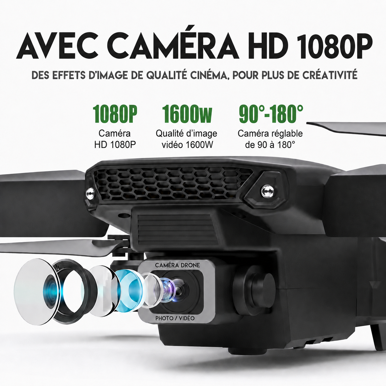 Drone 1080P WiFi Pliable – Premier Drone