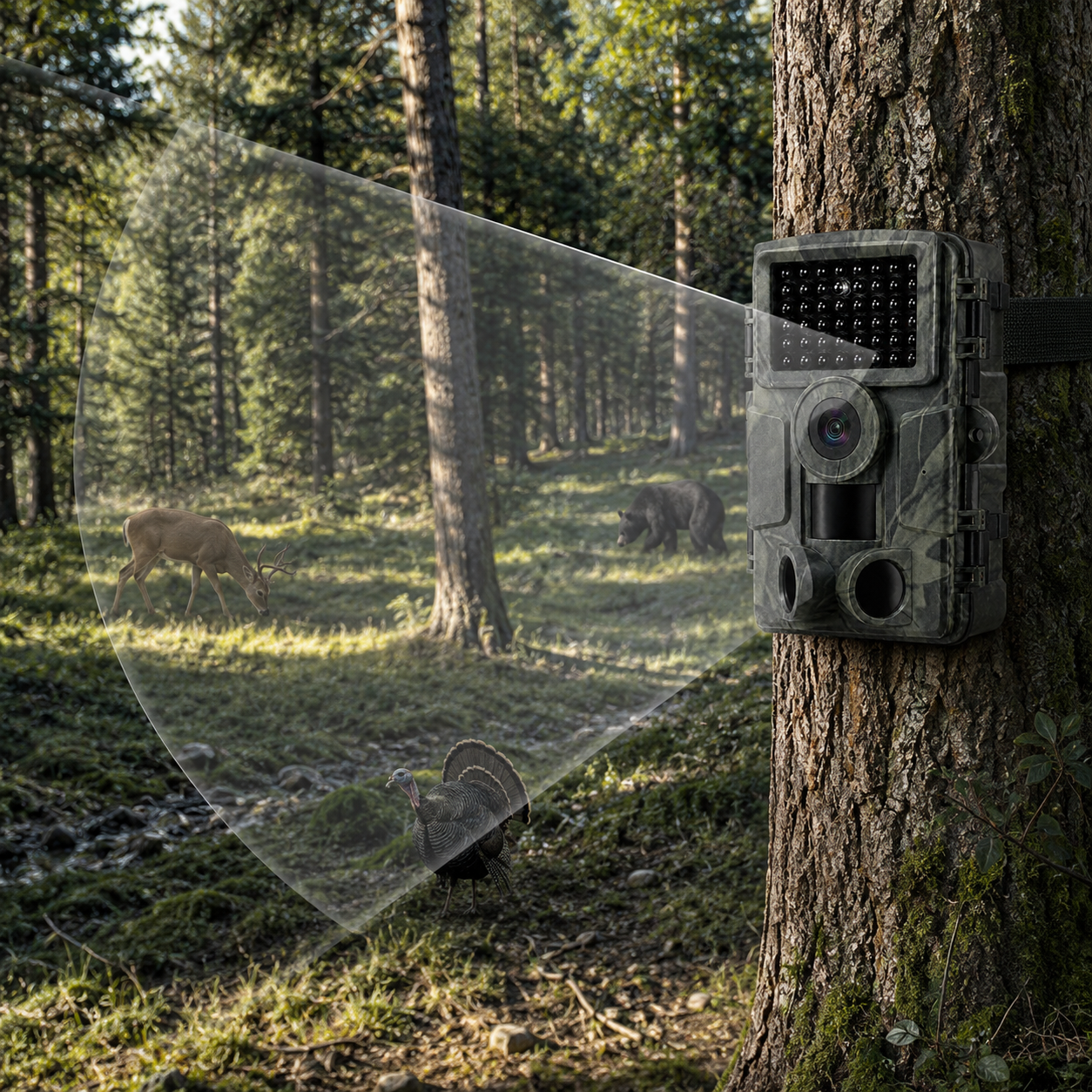 Caméra de Chasse WiFi  Full HD 1080p & Photos jusqu’à 32 MP