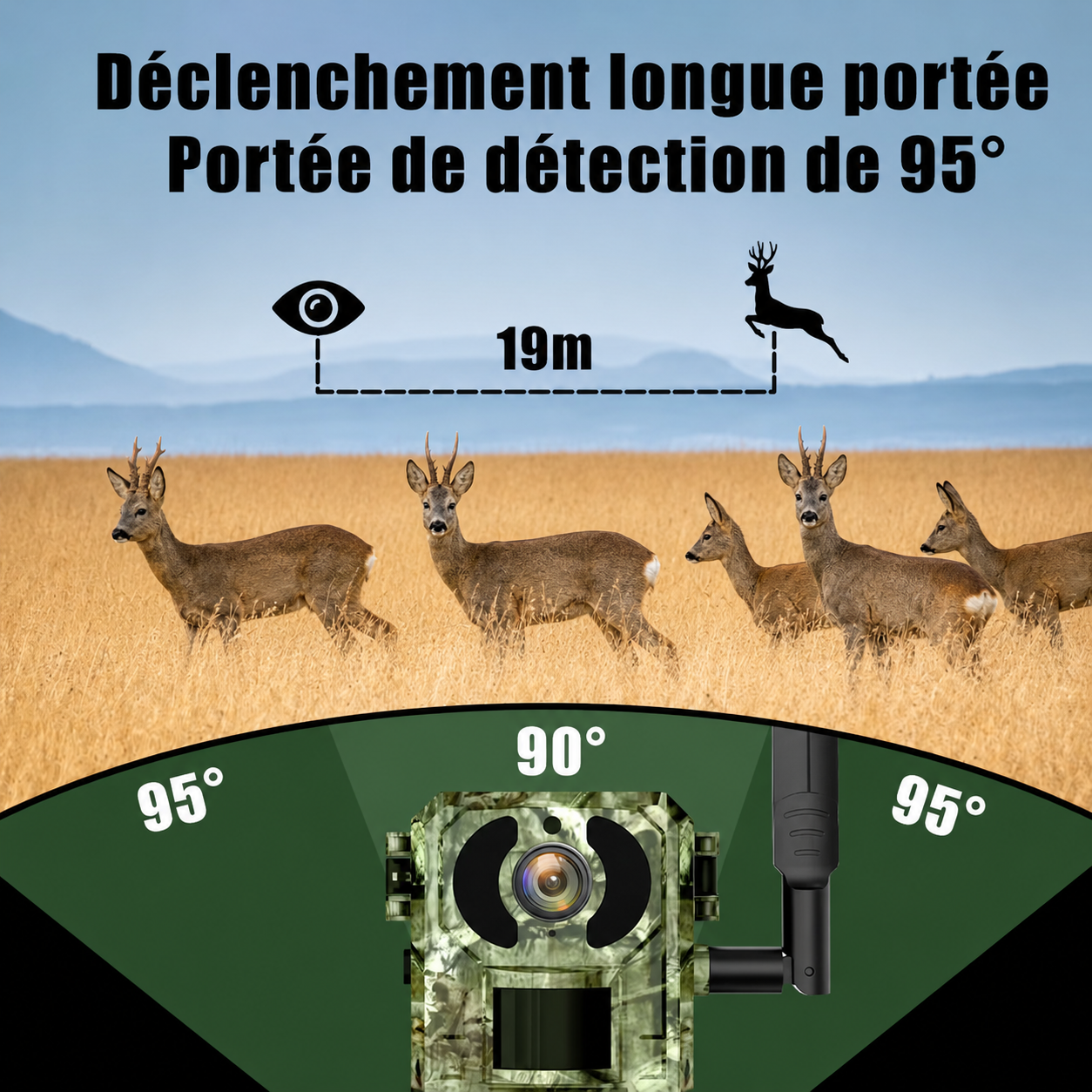 Caméra de Chasse 4G Solaire 2K Infrarouge