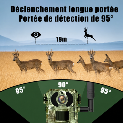 Caméra de Chasse 4G Solaire 2K Infrarouge