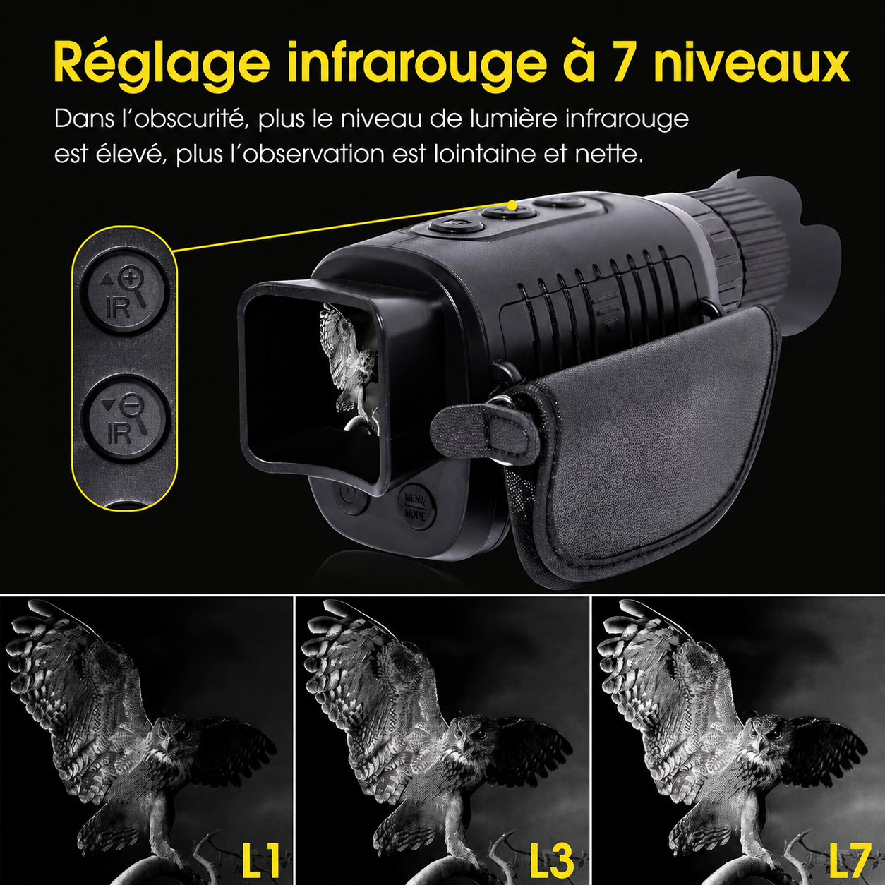 Monoculaire de Vision Nocturne HD