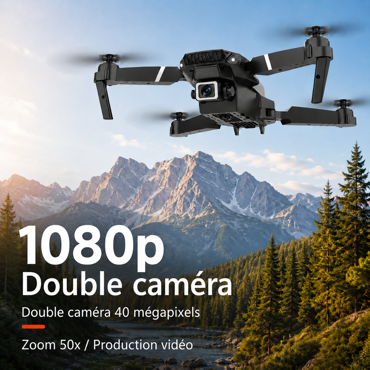Drone 1080P WiFi Pliable – Premier Drone