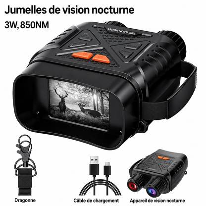 Jumelles de Vision Nocturne - Autonomie 3 heures
