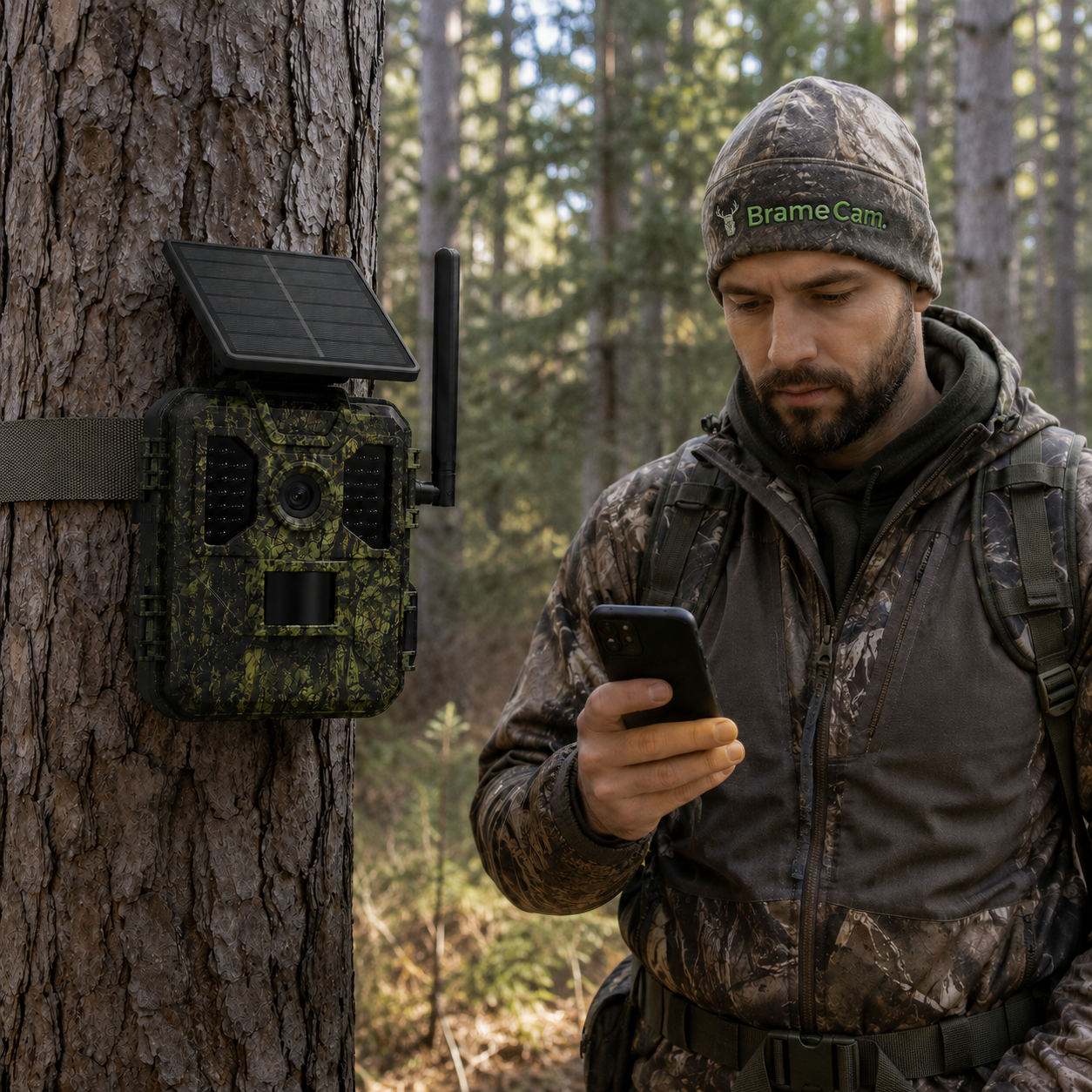 Caméra de Chasse 4G Solaire 2K Infrarouge