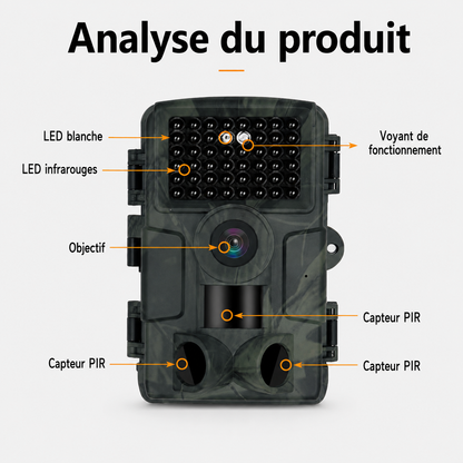 Caméra de Chasse WiFi  Full HD 1080p & Photos jusqu’à 32 MP